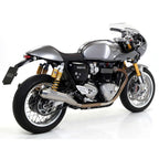 ARROW 71851PRI Silencer Set - PRO-RACING Nichrom Silver with Steel End Cap