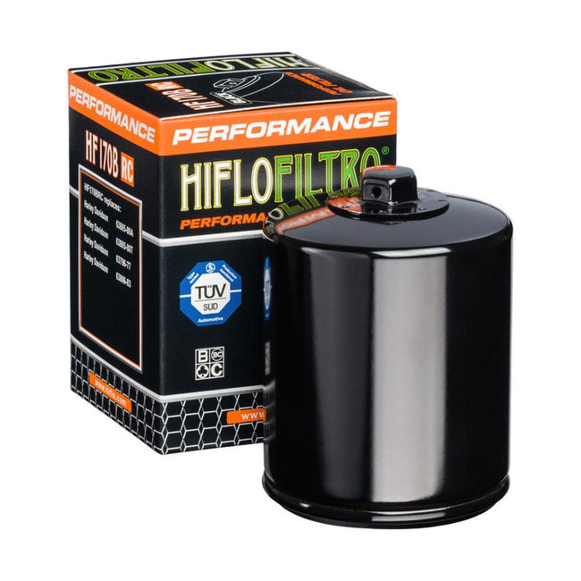 HIFLOFILTRO - OIL FILTER  HF170BRC BLACK (With Nut) Hover Image