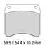 FERODO Disc Pad Set - FRP213 P Platinum Non Sintered Compound