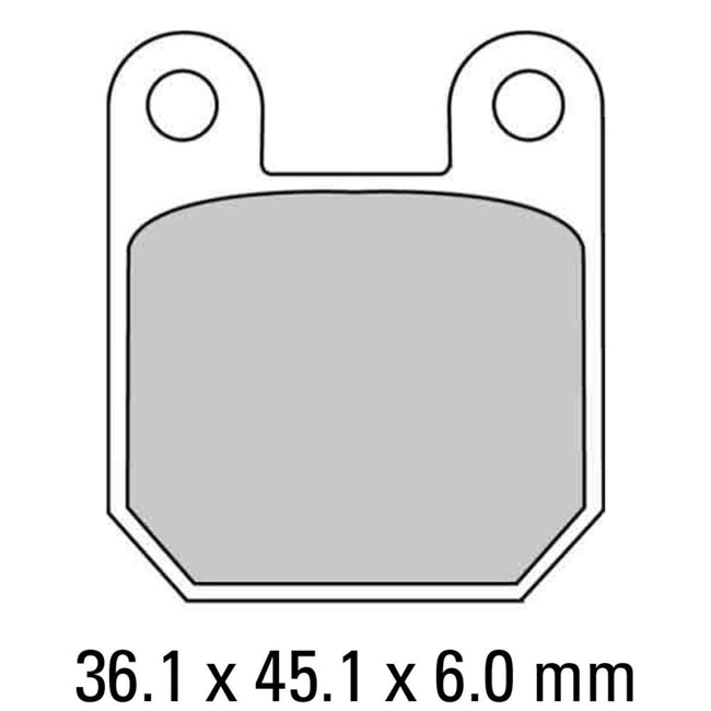 FERODO Disc Pad Set - FRP405 AG Argento Non Sintered Compound Hover Image