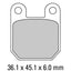 FERODO Disc Pad Set - FRP405 SG Sinter Grip SG Compound - Road, Off-Road or Competition