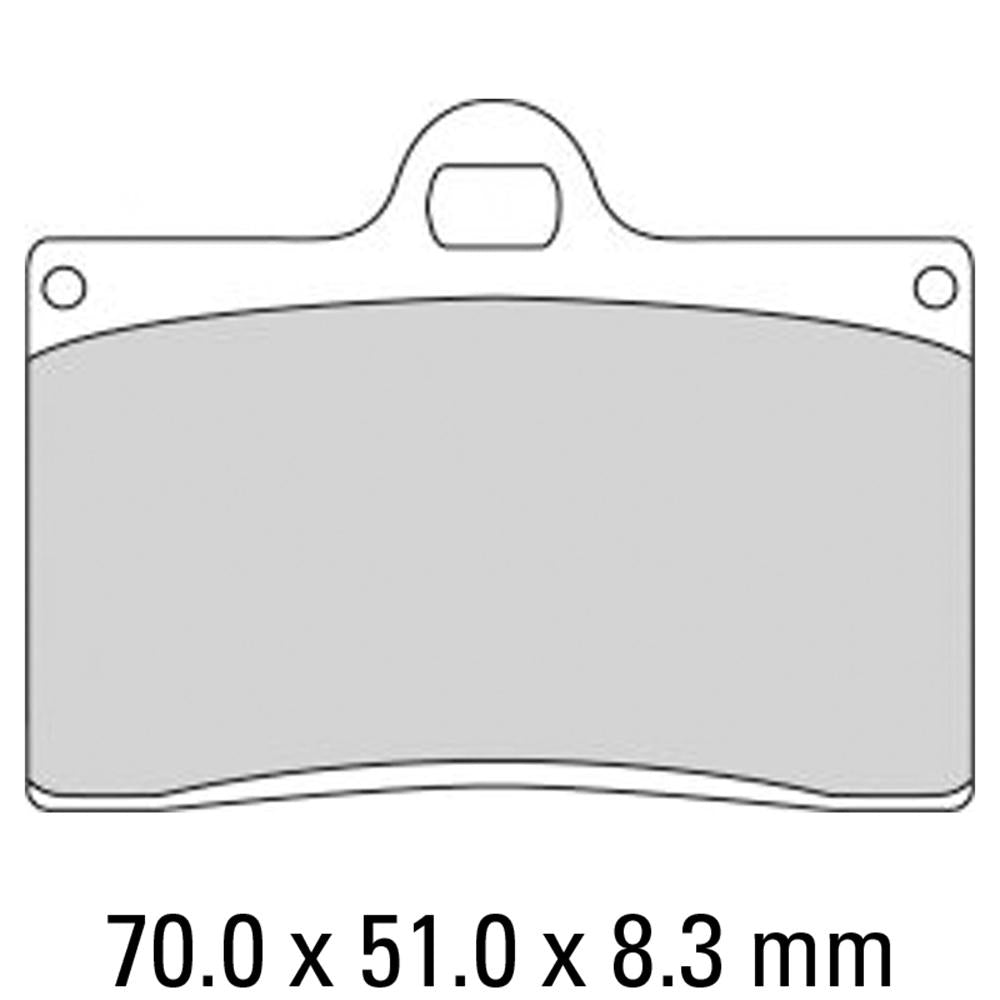 FERODO Disc Pad Set - FRP408 P Platinum Non Sintered Compound