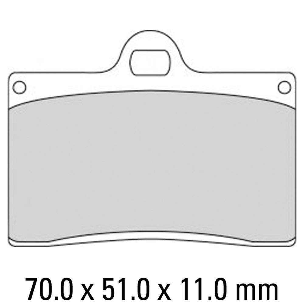 FERODO Disc Pad Set - FRP419 P Platinum Non Sintered Compound