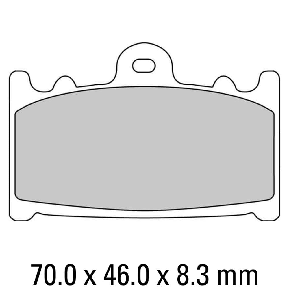 FERODO Disc Pad Set - FDB574 EF ECO Friction Non Sintered Compound
