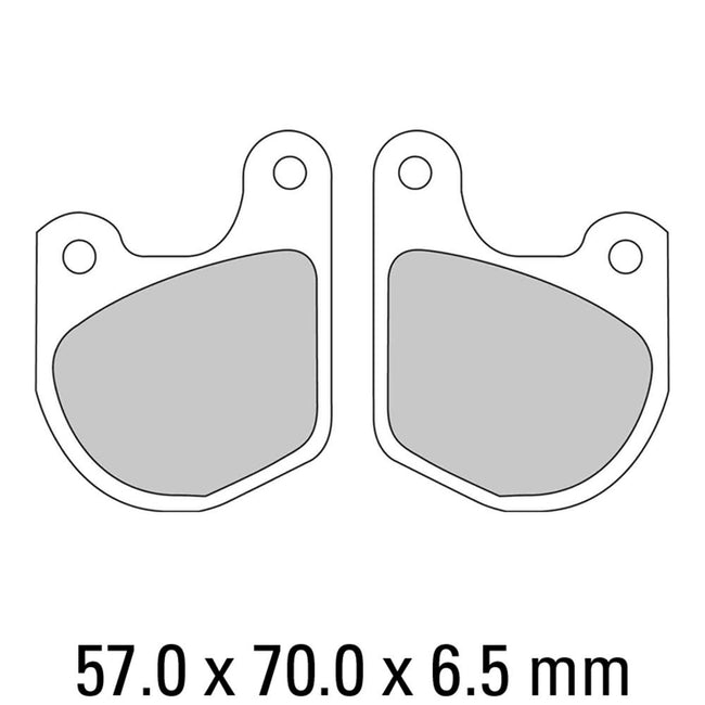 FERODO Disc Pad Set - FDB333 P Platinum Non Sintered Compound Hover Image