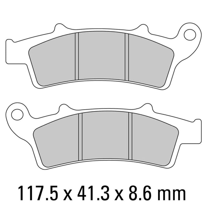 FERODO Disc Pad Set - FDB2105 EF ECO Friction Non Sintered Compound Hover Image
