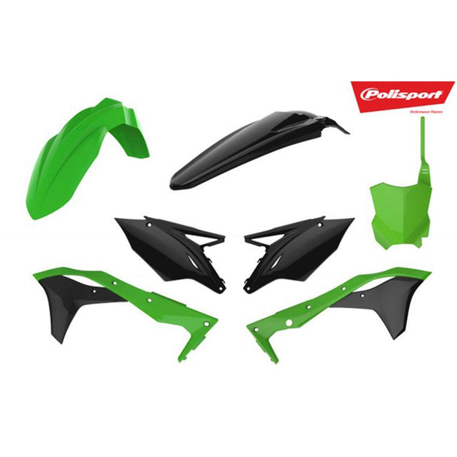 POLISPORT MX KIT KAWASAKI KX450F 16-18 - GREEN/BLACK Hover Image