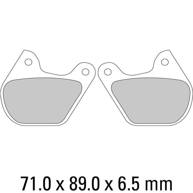 FERODO Disc Pad Set - FDB334 P Platinum Non Sintered Compound Hover Image