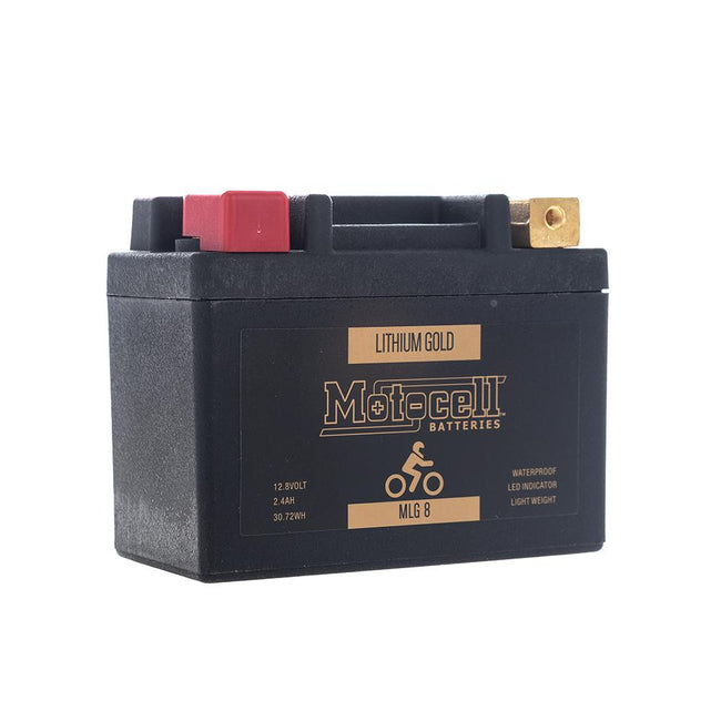 MOTOCELL LITHIUM GOLD MLG8 BATTERY 30.72WH LiFePO4 Hover Image