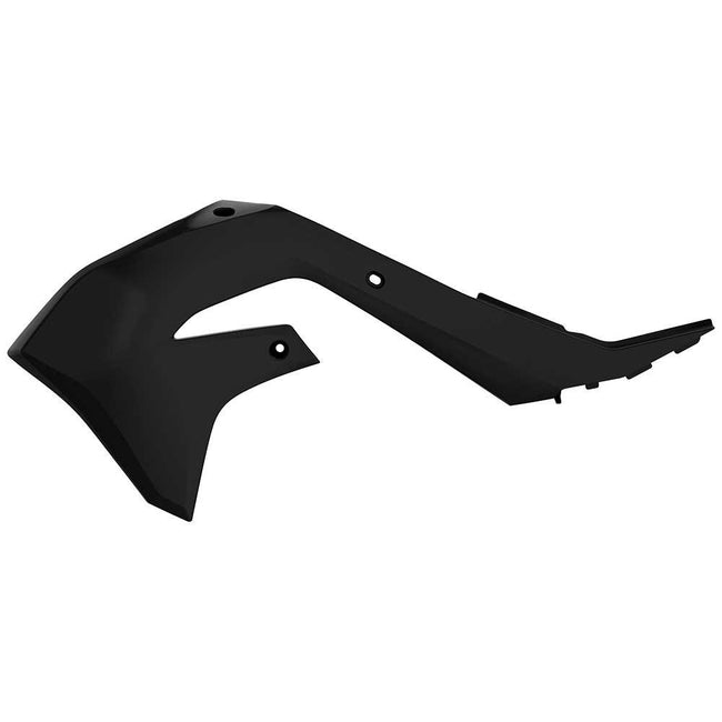 POLISPORT RADIATOR SHROUDS KAWASAKI KX250F 21-23/KX450F 19-23 - BLACK Hover Image
