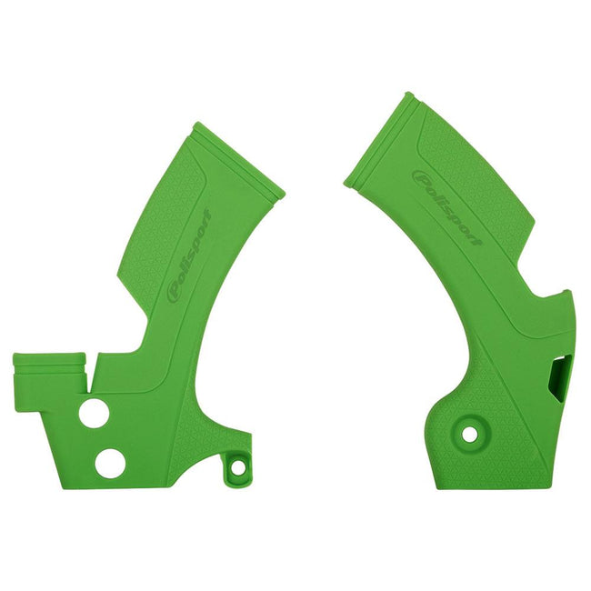POLISPORT FRAME PROTECTORS KAWASAKI KX450F 09-18 - GREEN Hover Image