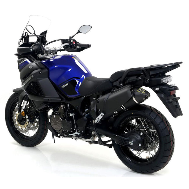 ARROW 72614AKN Silencer - MAXI RACE-TECH Aluminium Dark with Carbon End Cap - YAM Main Image