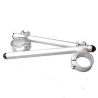 VORTEX - CLIP ON HANDLEBARS 7 DEGREE : SILVER 50MM [PAIR]