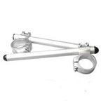 VORTEX - CLIP ON HANDLEBARS 7 DEGREE : SILVER 50MM [PAIR]