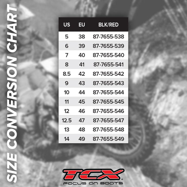 TCX RT-RACE BOOTS BLACK/RED EU 40 / US 7 Main Image