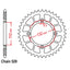 REAR SPROCKET - STEEL 46T 520P (42-K08-46)