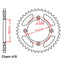 REAR SPROCKET - STEEL 42T 415P
