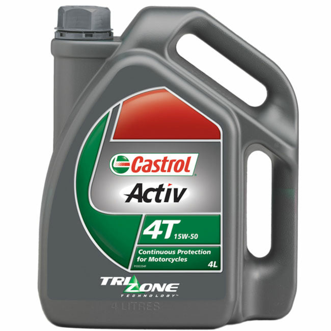 Castrol Activ 4T 15W-50 4 Stroke Oil 4L Hover Image