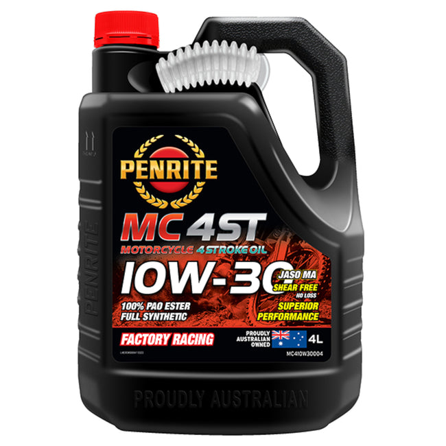Penrite MC-4ST 10W-30 Full Synthetic 4 Stroke Oil 4L Hover Image