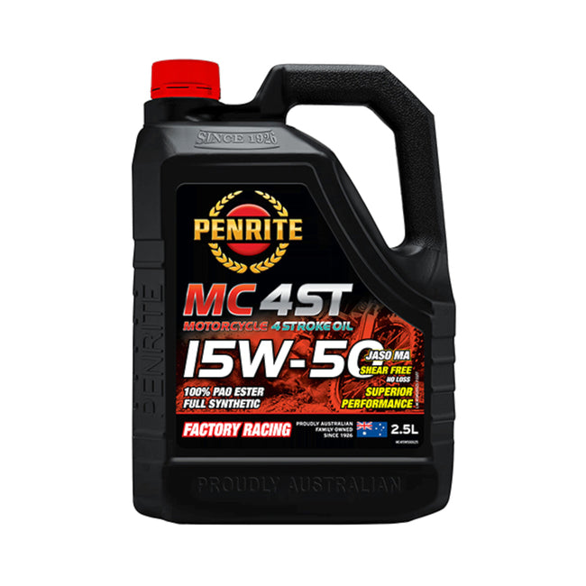 Penrite MC-4ST 15W-50 Full Synthetic 4 Stroke Oil 2.5L Hover Image
