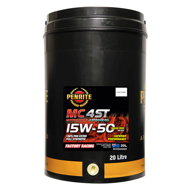 Penrite MC-4ST 15W-50 Full Synthetic 4 Stroke Oil 20L Hover Image