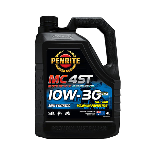 Penrite MC-4ST 10W-30 Semi Synthetic 4 Stroke Oil 4L Hover Image