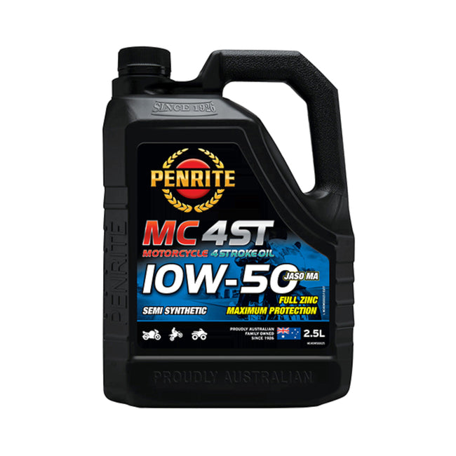 Penrite MC-4ST 10W-50 Semi Synthetic 4 Stroke Oil 2.5L Hover Image