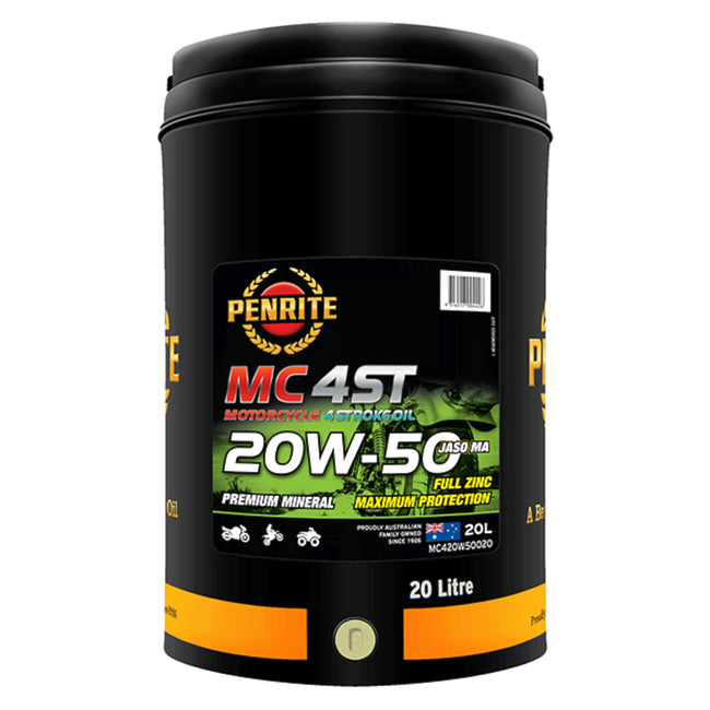 Penrite MC-4ST 20W-50 Mineral 4 Stroke Oil 20L Hover Image