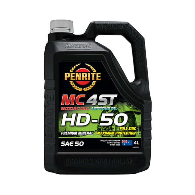 Penrite MC-4ST HD SAE 50 Mineral 4 Stroke Oil 4L Hover Image