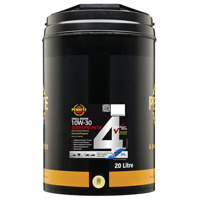 Penrite Small Engine 10W-30 Semi Synthetic 4 Stroke Oil 20L Hover Image