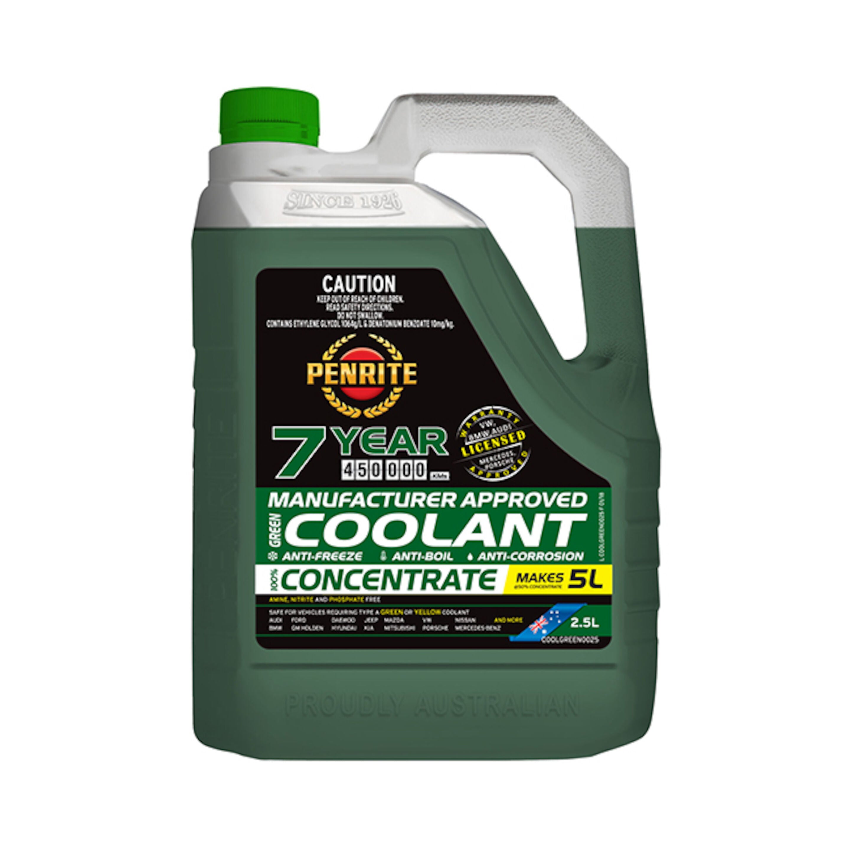 Penrite OEM Green Coolant Concentrate 2.5L
