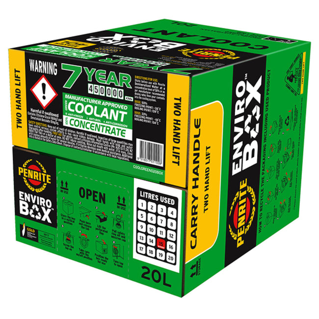 Penrite OEM Green Coolant Concentrate 20L Box Hover Image