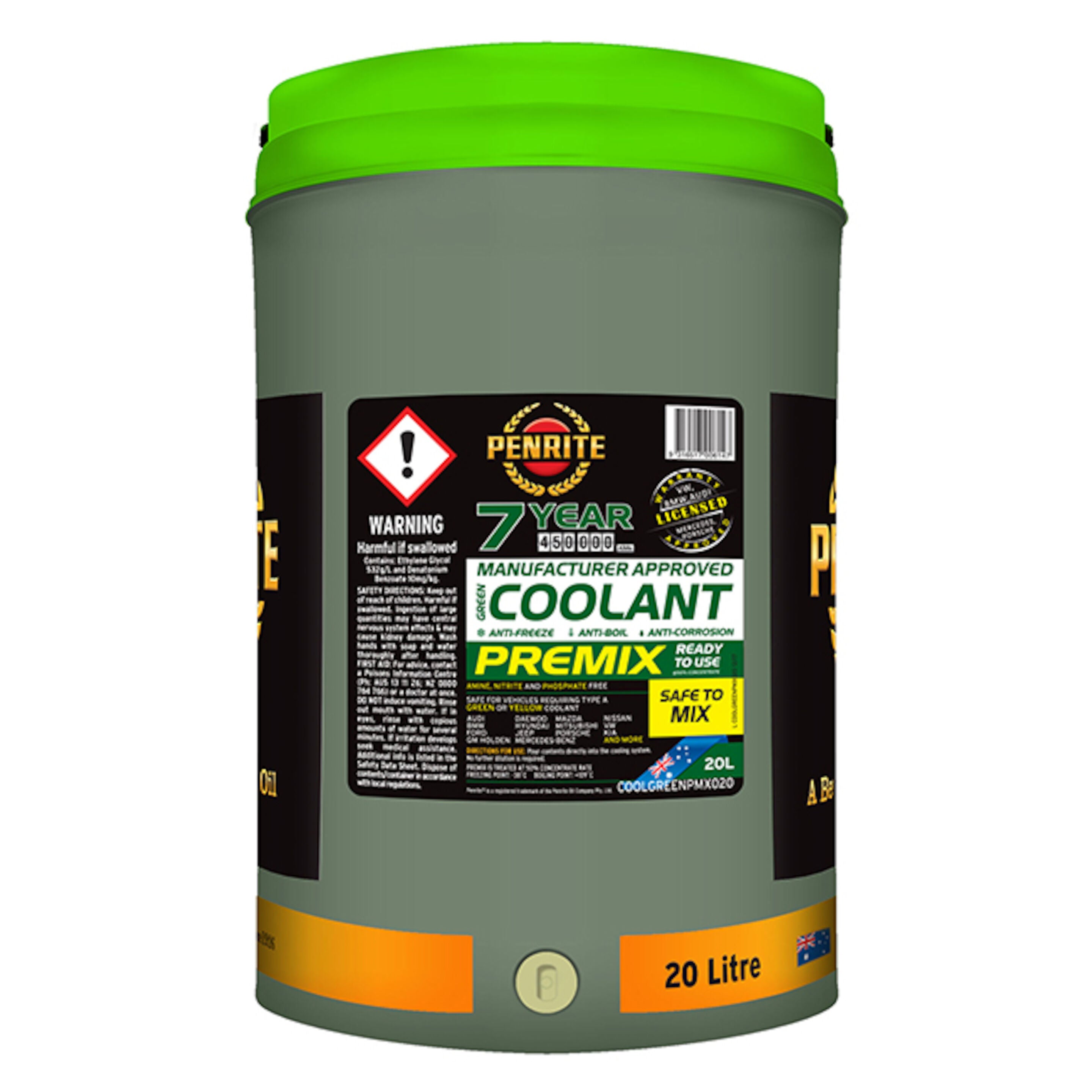 Penrite OEM Green Coolant Premix 20L