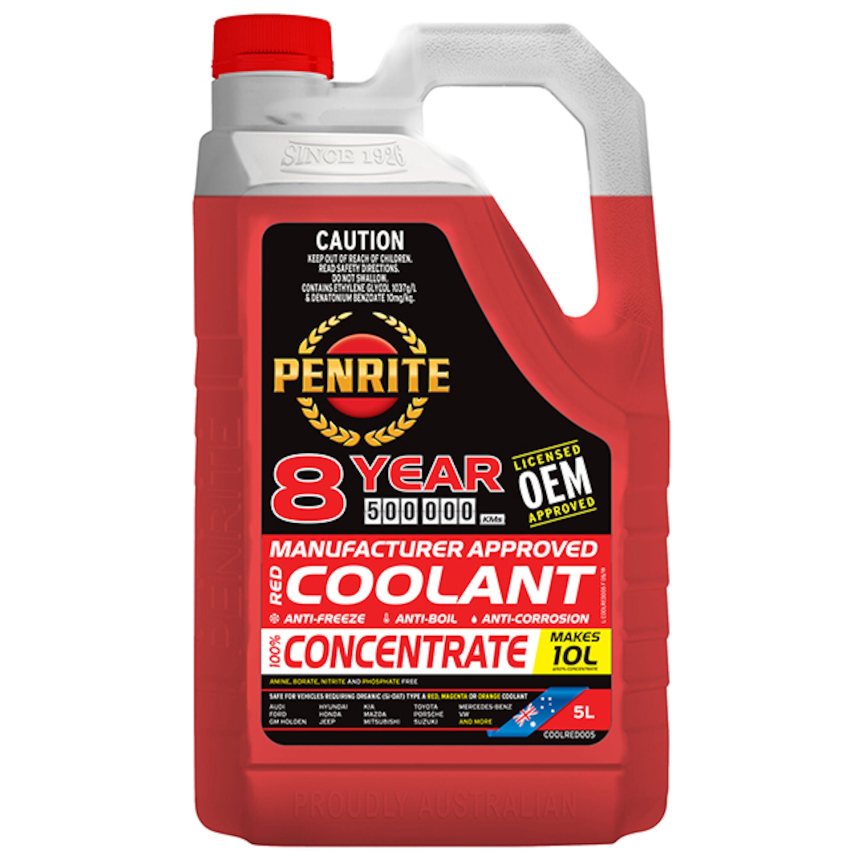 Penrite OEM Red Coolant Concentrate 5L
