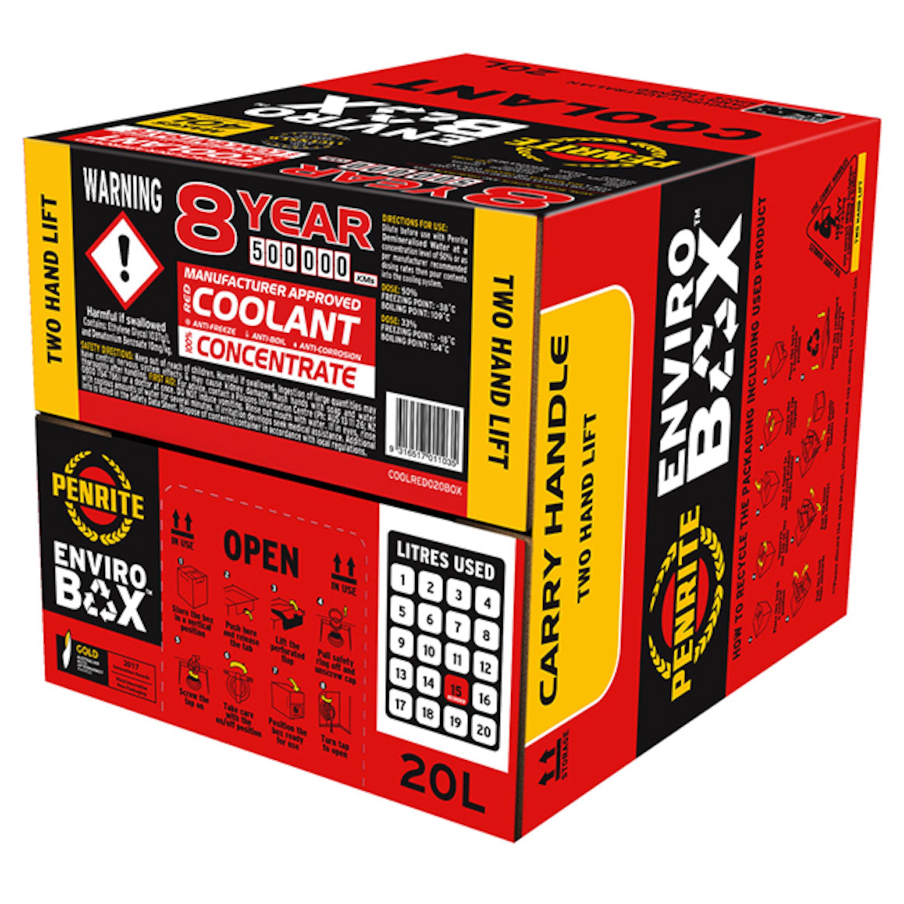 Penrite OEM Red Coolant Concentrate 20L Box