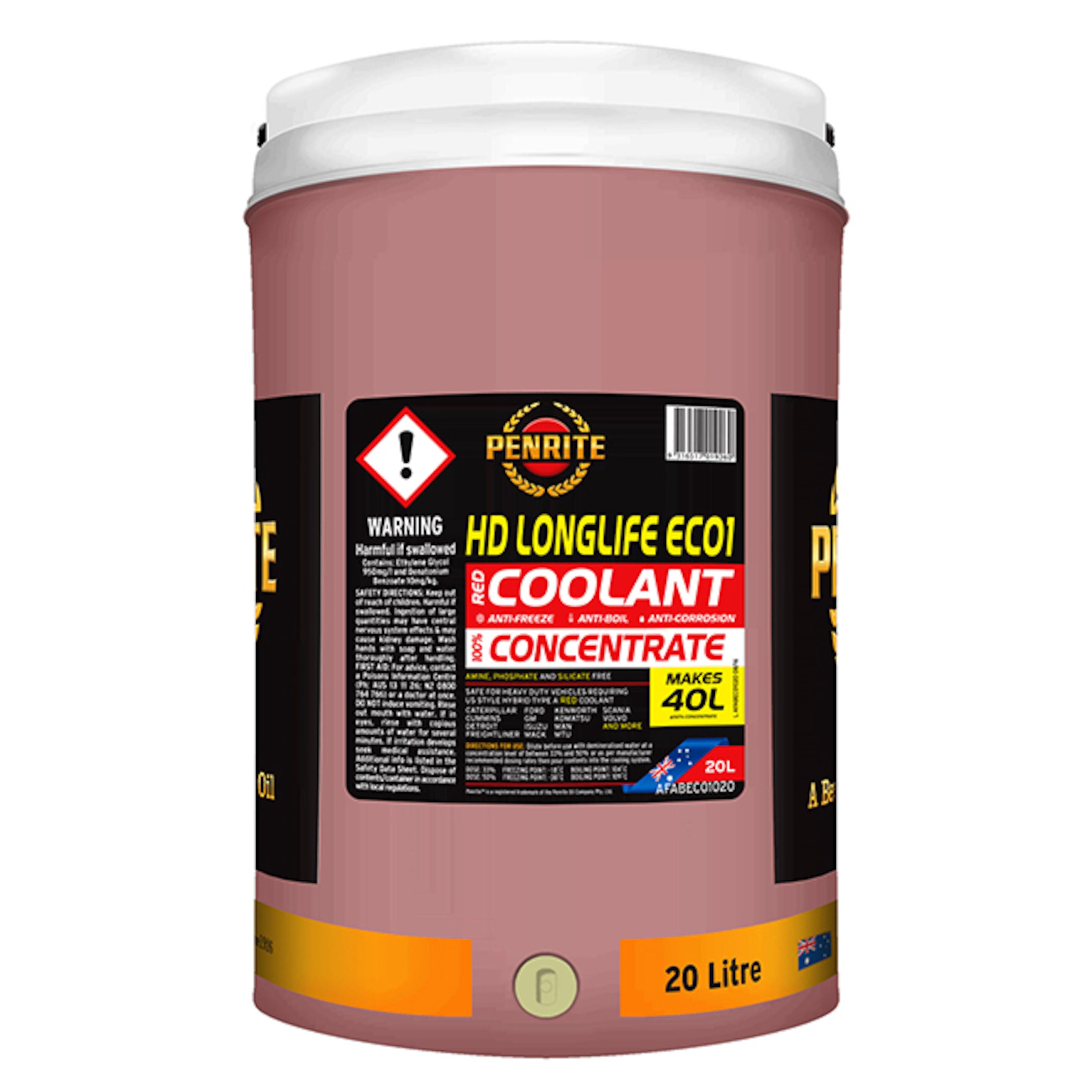 Penrite HD Longlife EC01 Coolant Concentrate 20L