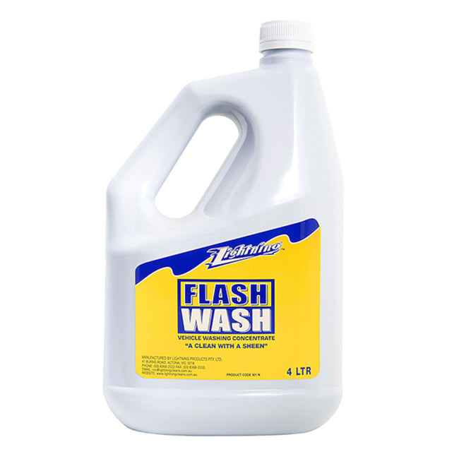 Lightning Flash Wash Liquid Vehicle Cleaner 4 Pack 4L Hover Image