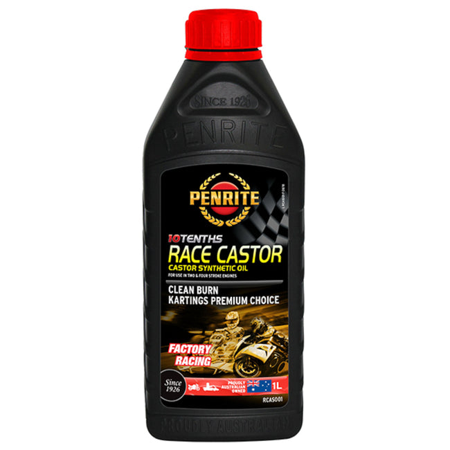 Penrite 10 Tenths Full Synthetic Race Castor 2 Stroke Oil 1L Hover Image