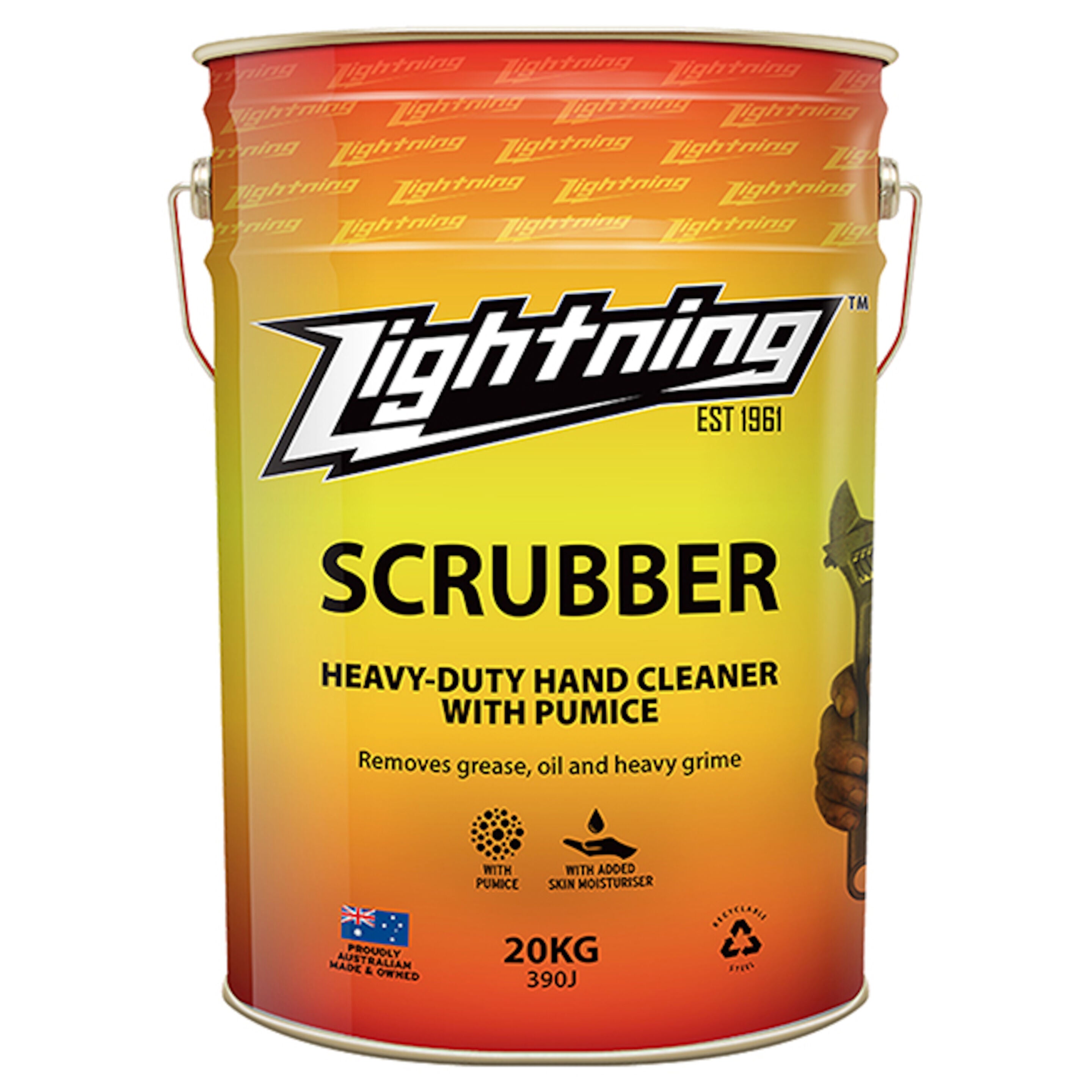 Lightning Scrubber Hand Cleaner 20kg Drum