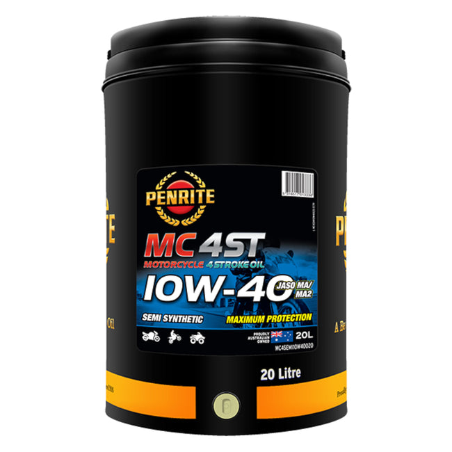 Penrite MC-4ST 10W-40 Semi Synthetic 4 Stroke Oil 20L Hover Image