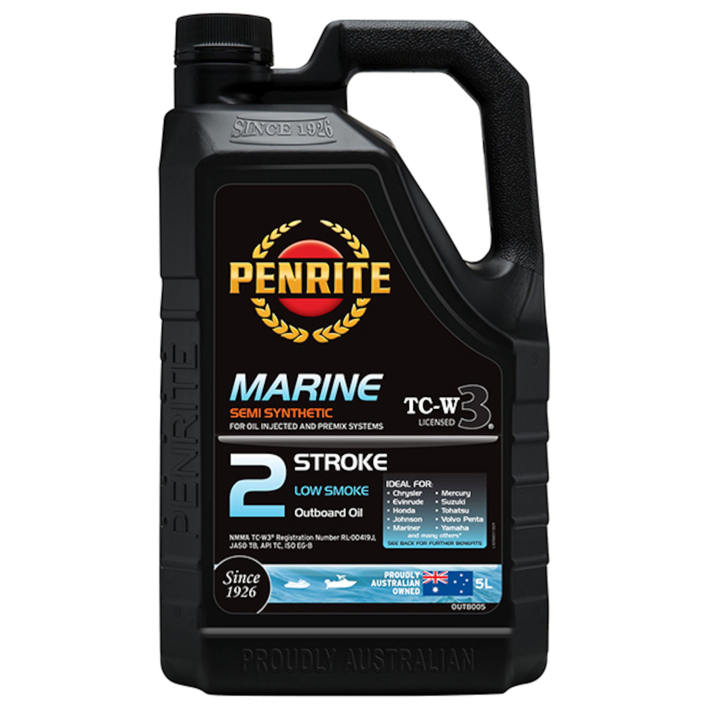 Penrite Marine Outboard Semi Synthetic 2 Stroke Oil 5L