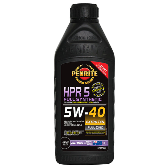 Penrite HPR 5 5W-40 Full Synthetic Engine Oil 1L Hover Image