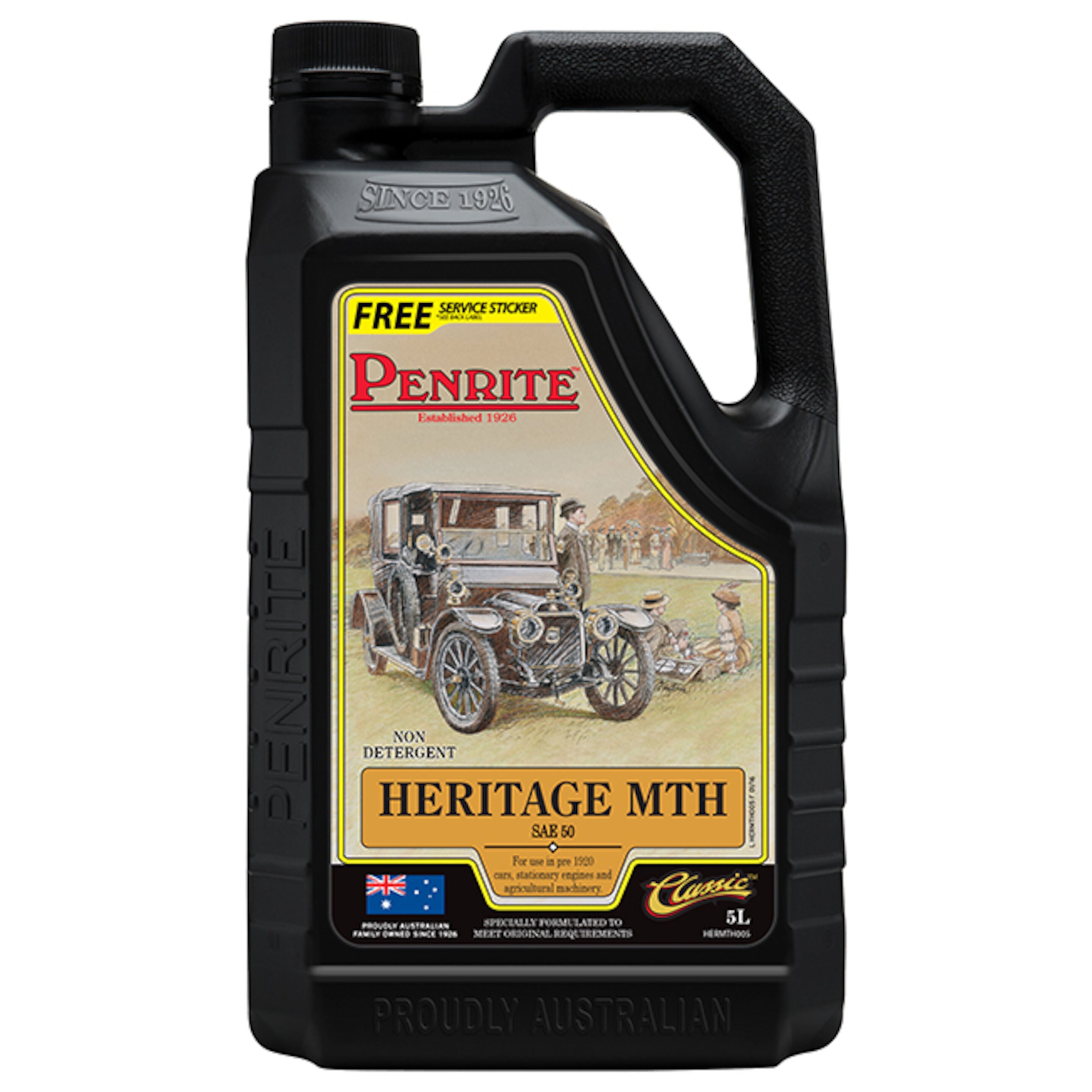Penrite Heritage MTH SAE 30 Mineral Oil 5L