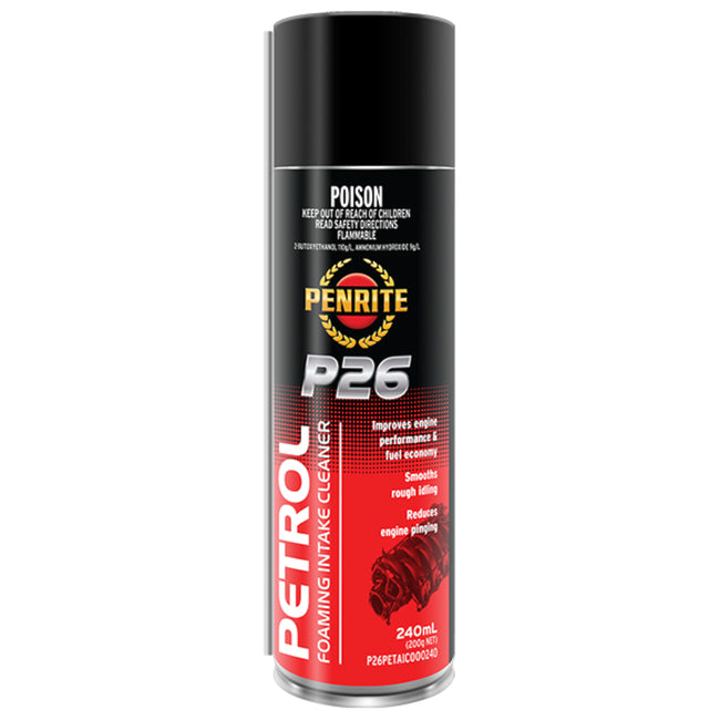 Penrite P26 Petrol Foaming Intake Cleaner 240mL Hover Image