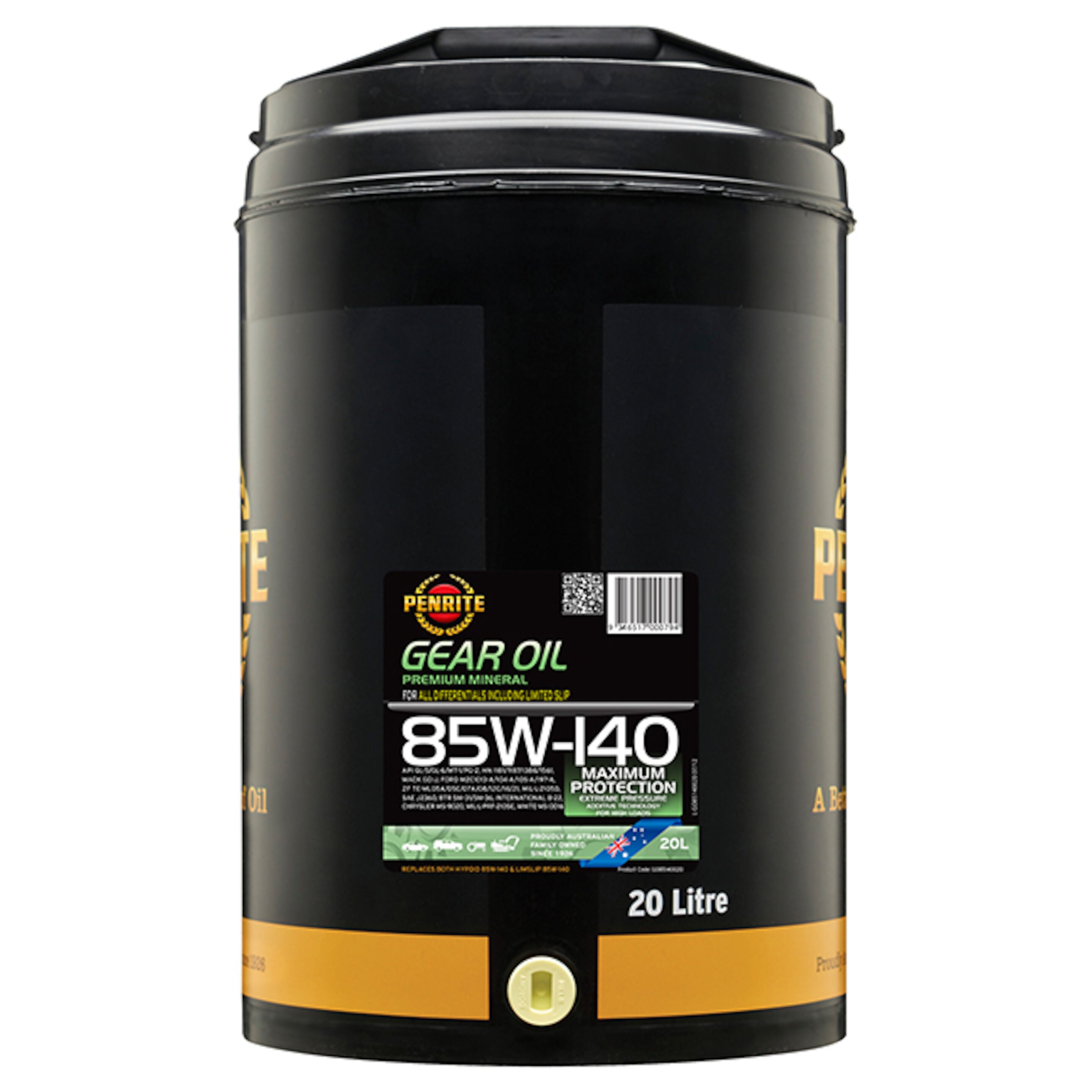 Penrite 85W-140 Premium Mineral Gear Oil 20L