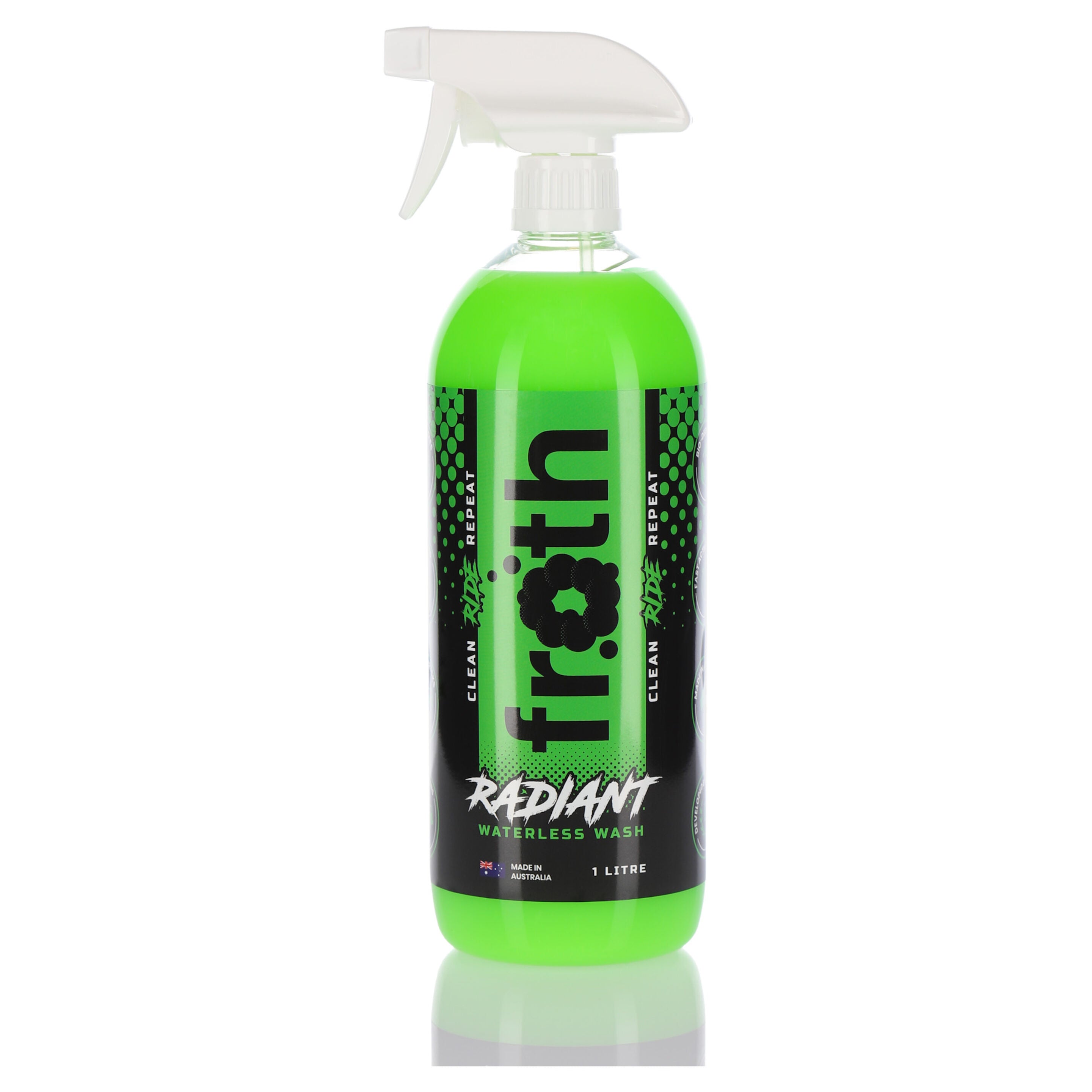 Froth Radiant Waterless Wash Spray Bottle 1L