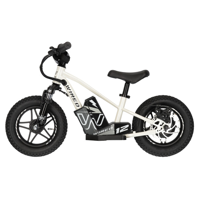 Wired Bikes Electric Balance Bike - Mk II - 12" - Pearl White Hover Image