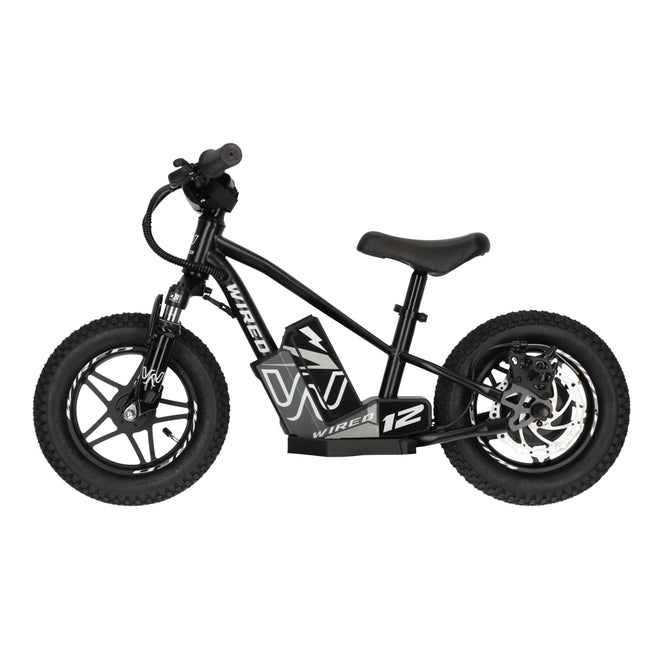 Wired Bikes Electric Balance Bike - Mk II - 12" - Matte Black Hover Image