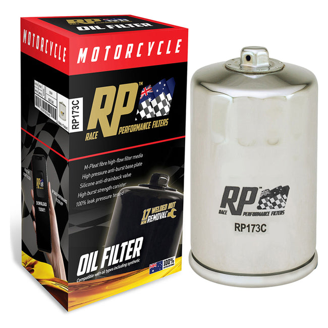 RP Filters - Oil Filter - Chrome - RP173C Hover Image