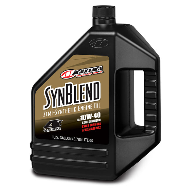 Maxima Racing Oils Syn Blend 10W40 Semi Synthetic 4 Stroke Oil 3.785L Hover Image